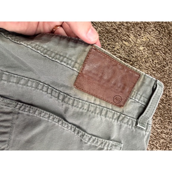 AG Adriano Goldschmied The Graduate Tailored Leg Pants Olive Green Mens 36R - Picture 9 of 10